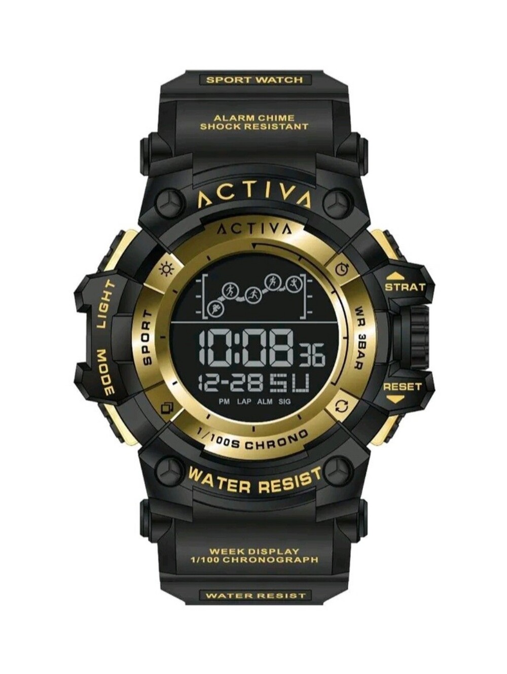 Activa X Invicta Digital Unisex Watch 50mm